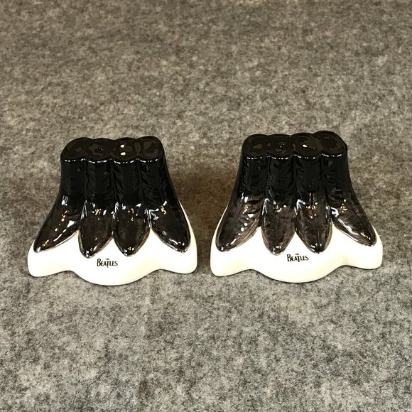The Beatles Sculpted Ceramic Boots Salt and Pepper Shakers - Picture 1 of 7